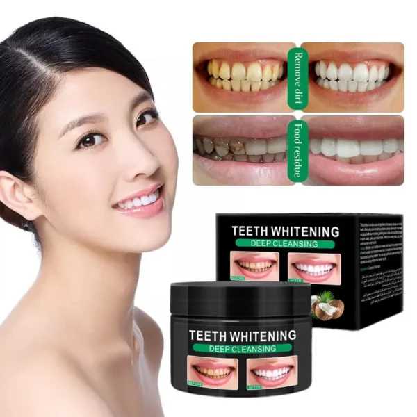 Whitening Teeth Powder With Coconut Oil Whitening Deep Oral Care